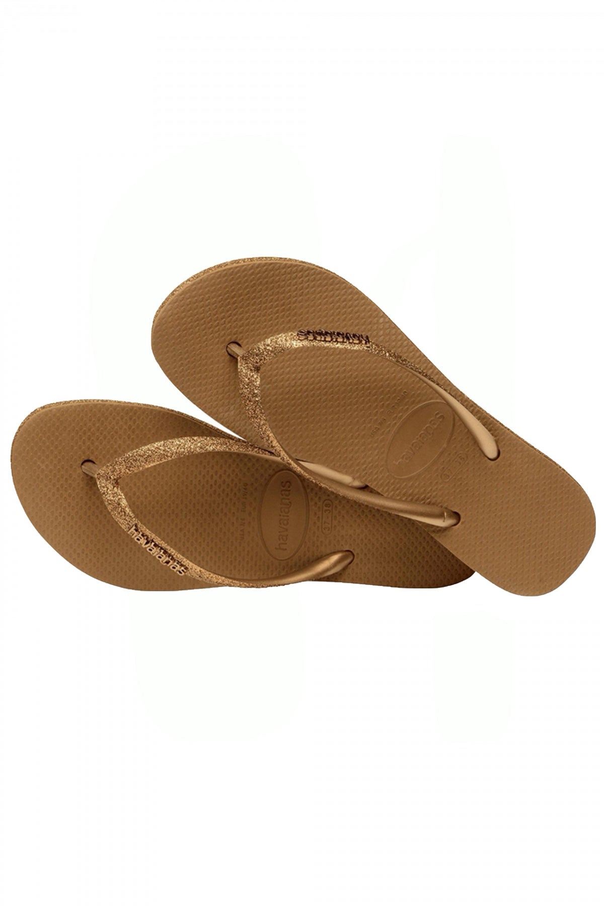 HAVAIANAS HAV. SLIM FLATFORM SPARKLE en color BRONCE  (4)