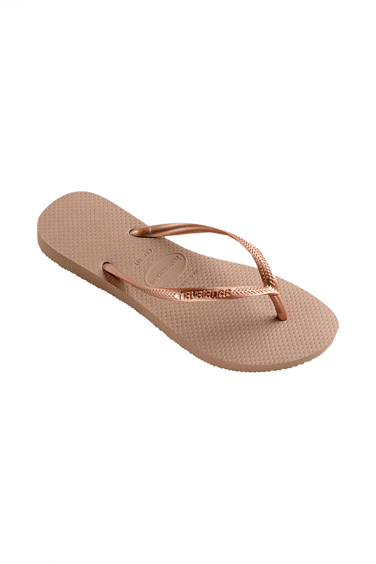 HAVAIANAS SQUARE LOGO METALLIC en color ROSA  (2)