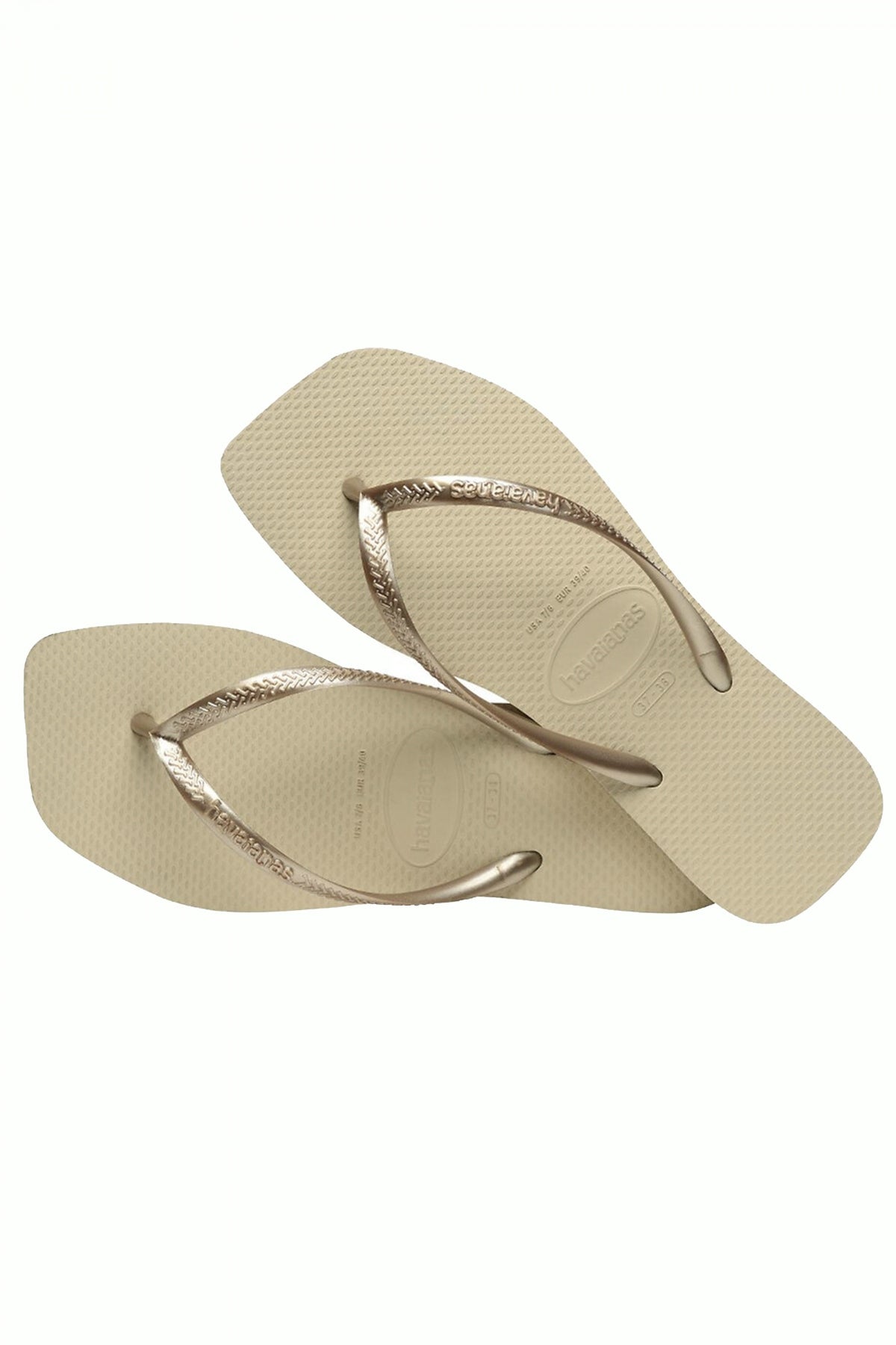 HAVAIANAS SQUARE en color BRONCE  (3)