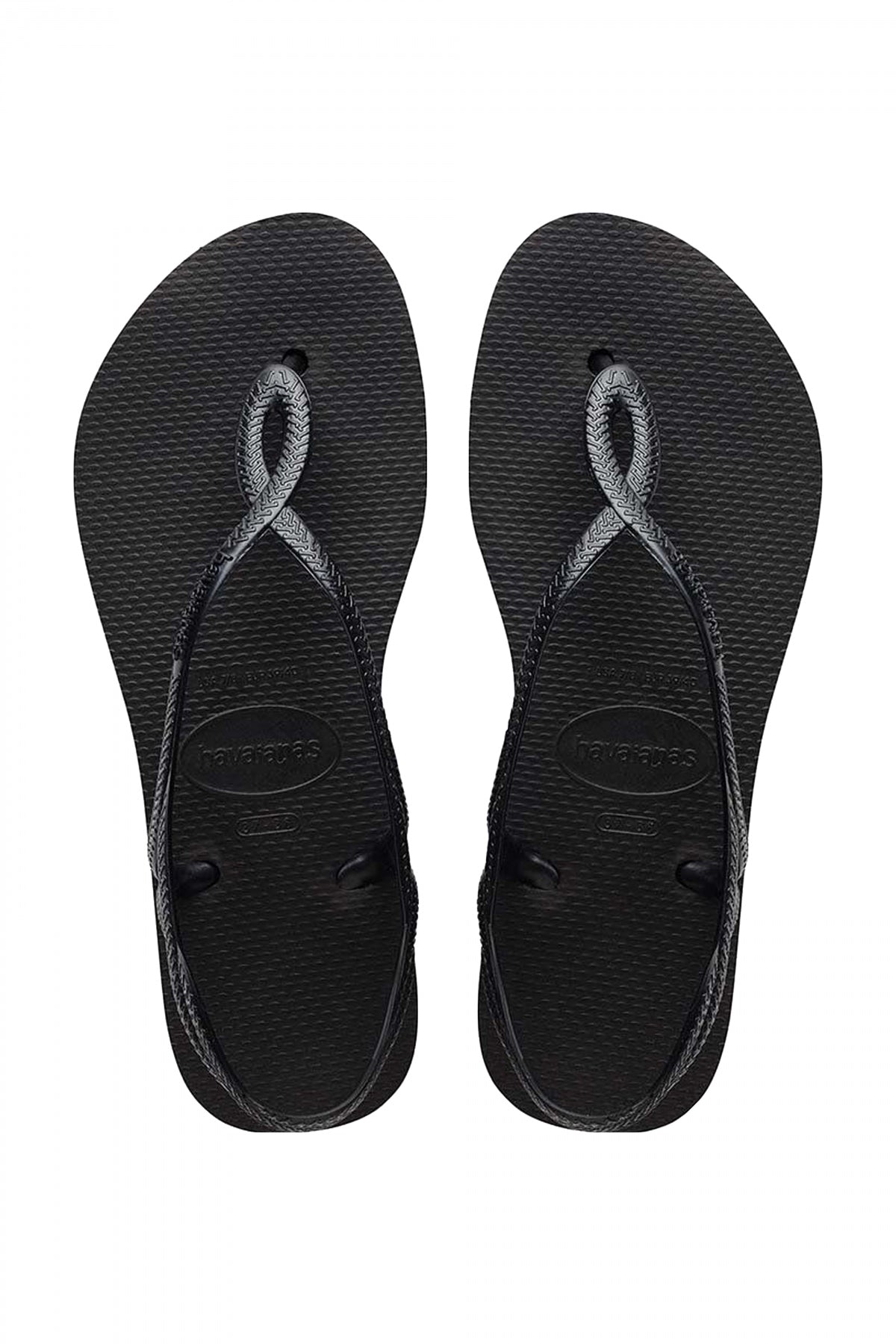 HAVAIANAS LUNA FLATFORM en color NEGRO  (1)