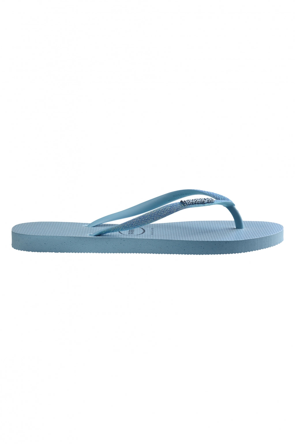 HAVAIANAS SLIM GLITTER IRIDESCE en color AZUL  (2)