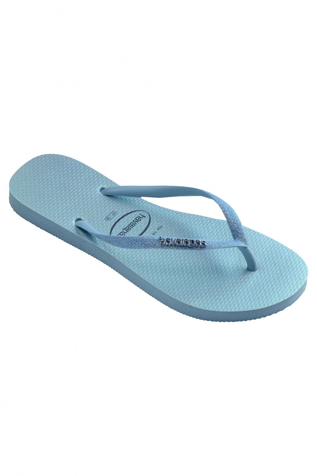 HAVAIANAS SLIM GLITTER IRIDESCE en color AZUL  (3)