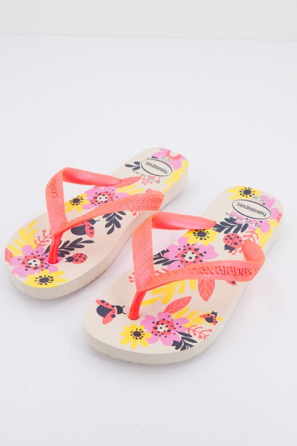 HAVAIANAS  KIDS FLORES FC en color NARANJA  (2)