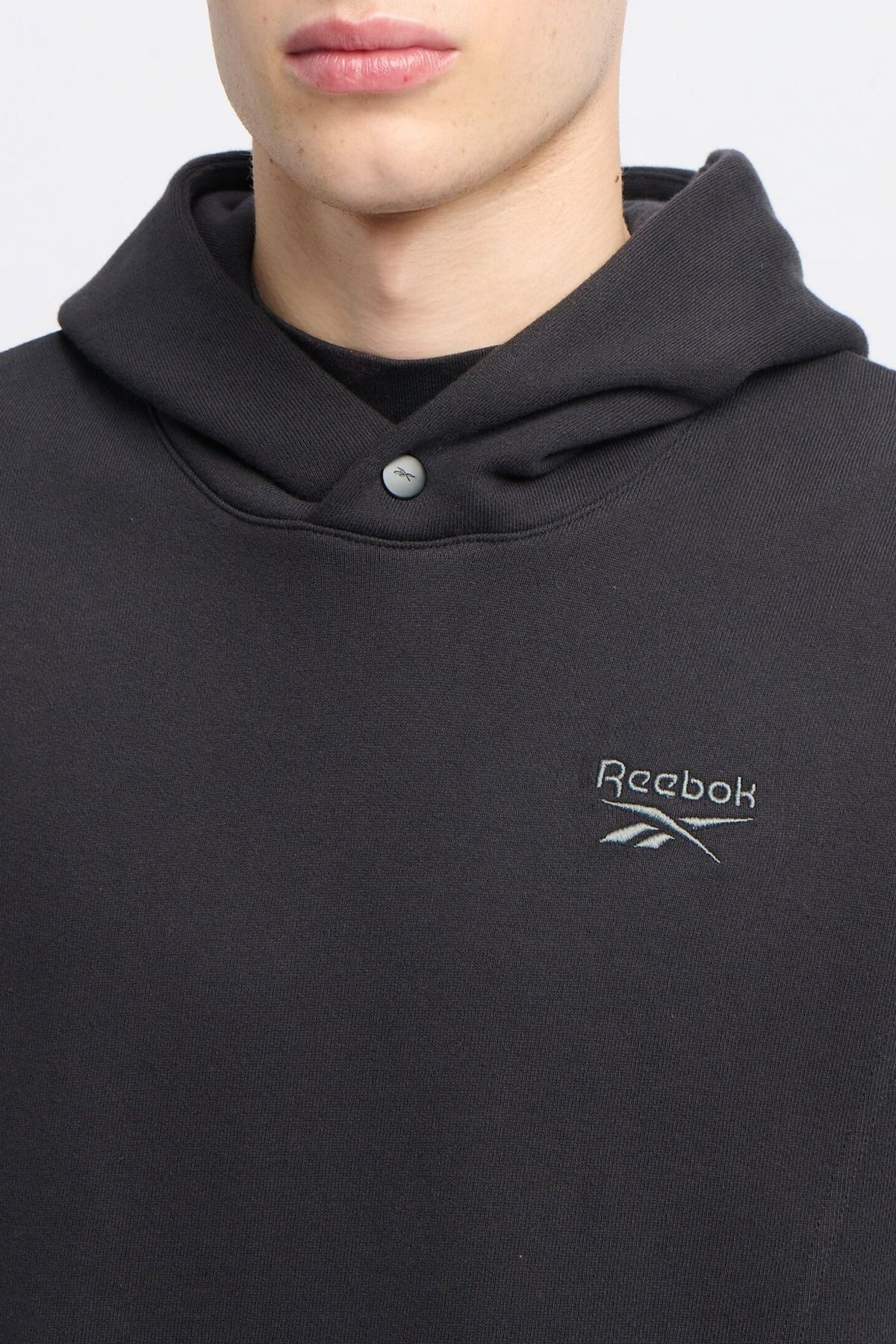 REEBOK ICON ELEMENTS FT HOODIE en color NEGRO  (3)