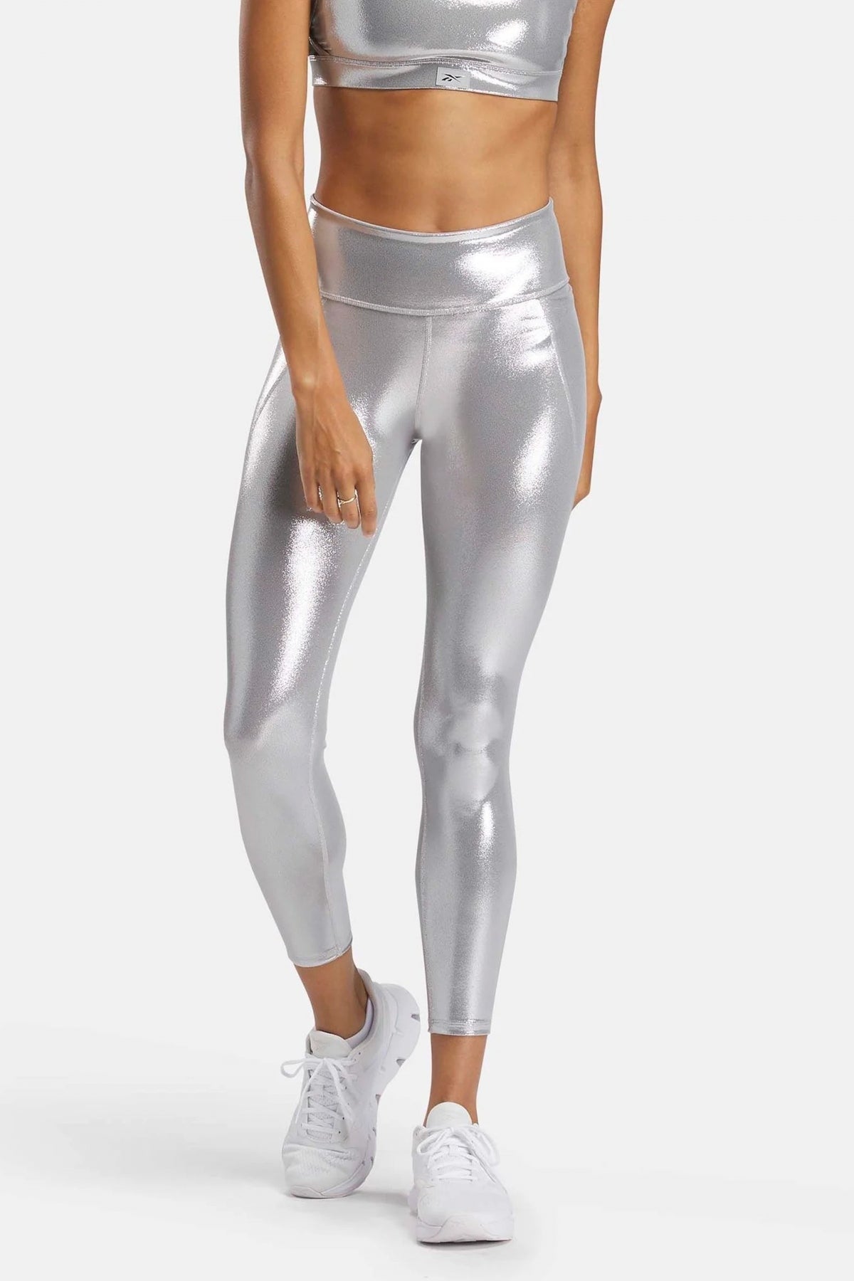 REEBOK LUX XHROME HR TIGHT en color PLATA  (1)