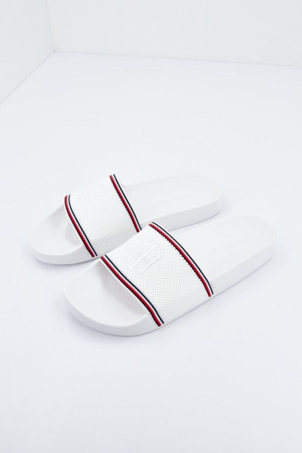 TOMMY HILFIGER KNITTED POOL SLIDE en color BLANCO  (1)