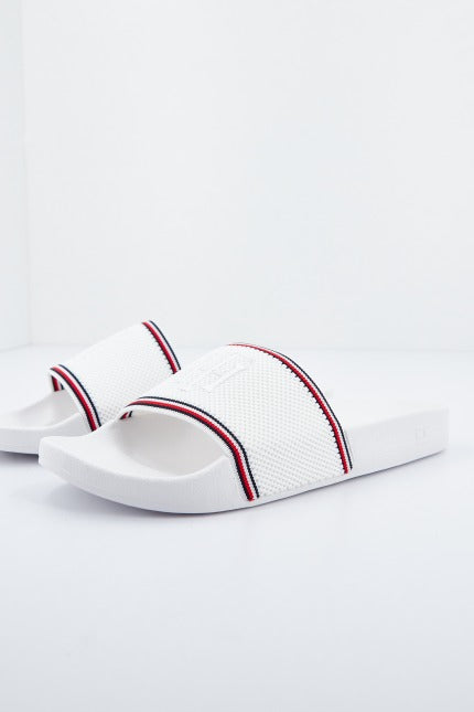 TOMMY HILFIGER KNITTED POOL SLIDE en color BLANCO  (2)