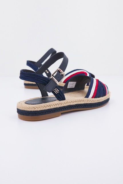 TOMMY HILFIGER ARTISANAL FLAT SANDAL en color AZUL  (3)