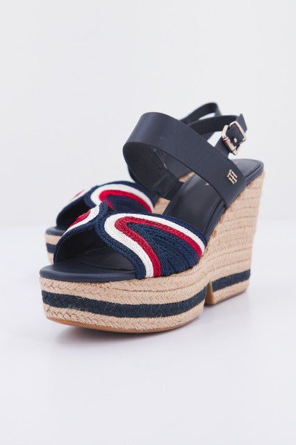 TOMMY HILFIGER ARTISANAL HIGH WEDGE en color AZUL  (1)