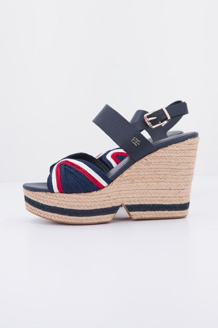 TOMMY HILFIGER ARTISANAL HIGH WEDGE en color AZUL  (2)