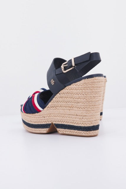 TOMMY HILFIGER ARTISANAL HIGH WEDGE en color AZUL  (3)