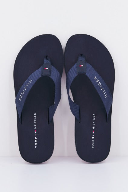 TOMMY HILFIGER  TOMMY STRIPES FLAT BEACH en color AZUL  (1)