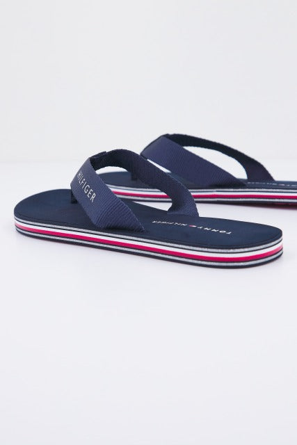 TOMMY HILFIGER  TOMMY STRIPES FLAT BEACH en color AZUL  (3)