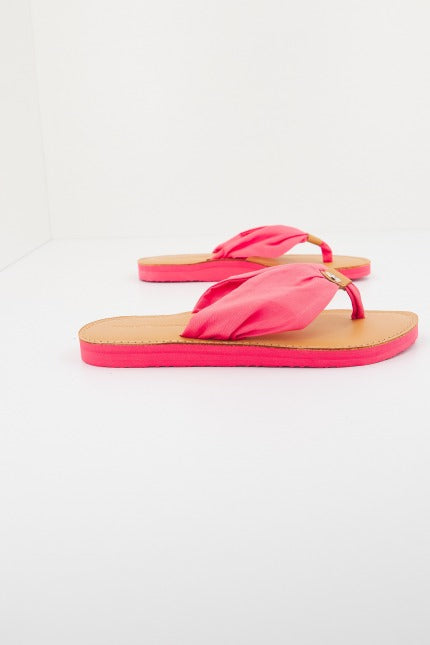 TOMMY HILFIGER LEATHER FOOTBED BEACH SA en color ROSA  (2)