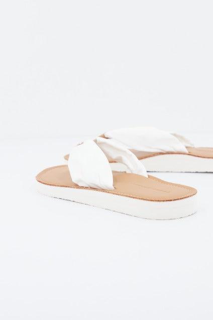 TOMMY HILFIGER LEATHER FOOTBED BEACH SA en color BLANCO  (3)