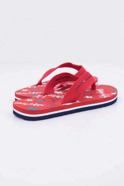 TOMMY HILFIGER STARS PRINT FLIP FLOP en color ROJO  (3)