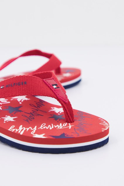 TOMMY HILFIGER STARS PRINT FLIP FLOP en color ROJO  (4)