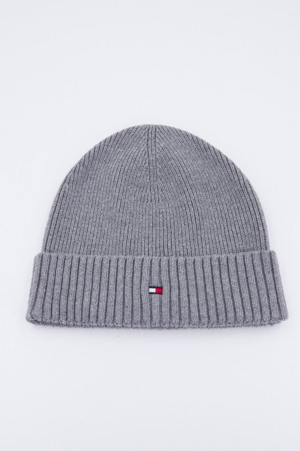 TOMMY HILFIGER GP PIMA COTTON BEANIE en color GRIS  (2)