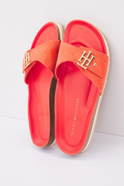 TOMMY HILFIGER TH MOLDED FOOTBED FLAT S en color NARANJA  (2)