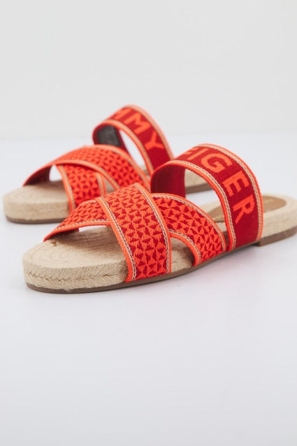 TOMMY HILFIGER WEBBING FLAT ESPAD en color NARANJA  (2)