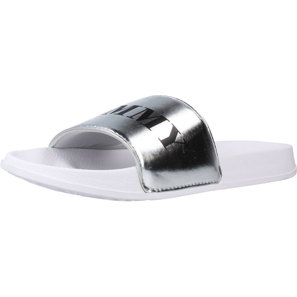 TOMMY HILFIGER CIABATTA PISCINA STAMPA en color PLATA  (1)