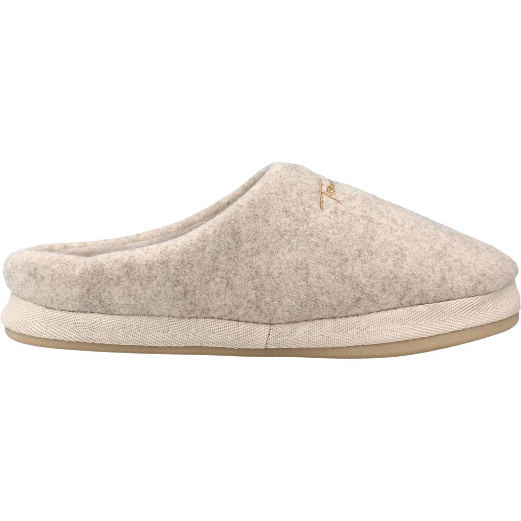 TOMMY HILFIGER SLIPPER FELT en color BEIS  (4)