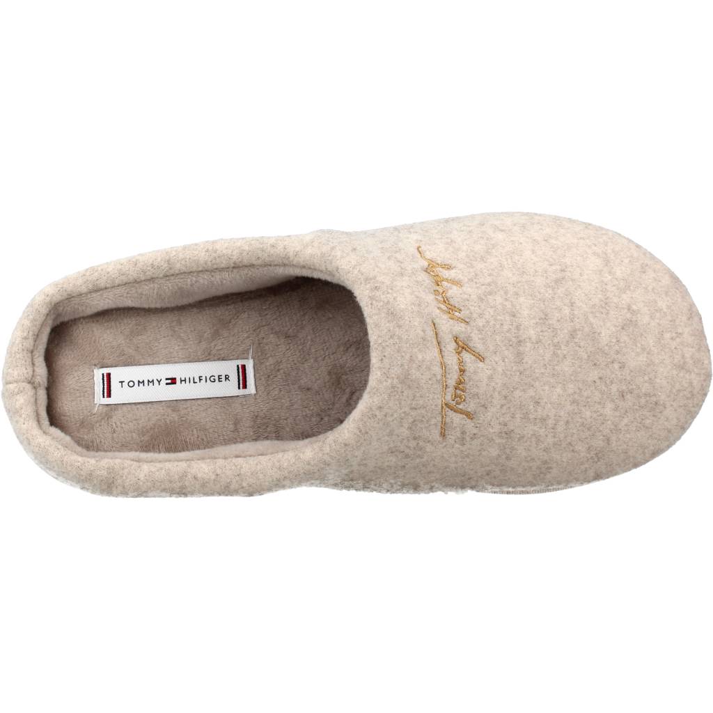 TOMMY HILFIGER SLIPPER FELT en color BEIS  (7)