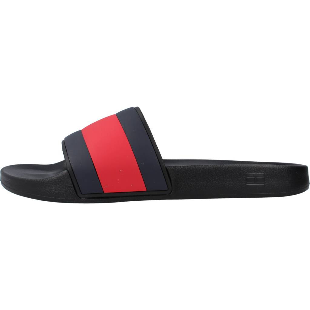 TOMMY HILFIGER RUBBER TH FLAG POOL SLID en color NEGRO  (2)