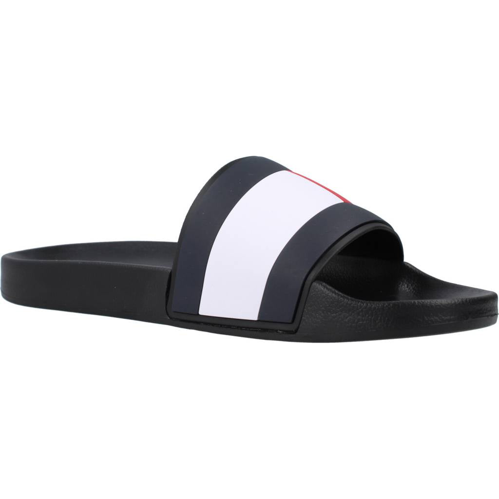 TOMMY HILFIGER RUBBER TH FLAG POOL SLID en color NEGRO  (5)