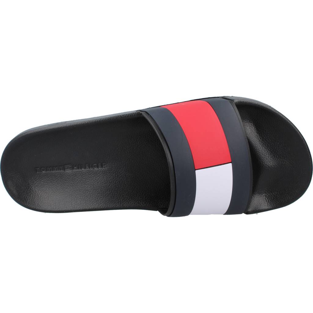 TOMMY HILFIGER RUBBER TH FLAG POOL SLID en color NEGRO  (7)