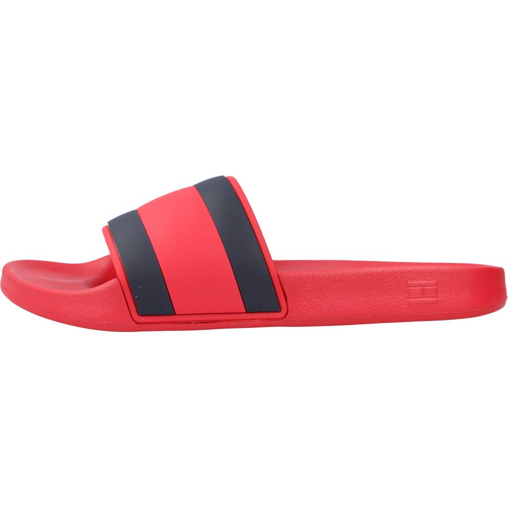 TOMMY HILFIGER RUBBER TH FLAG POOL SLID en color ROJO  (2)