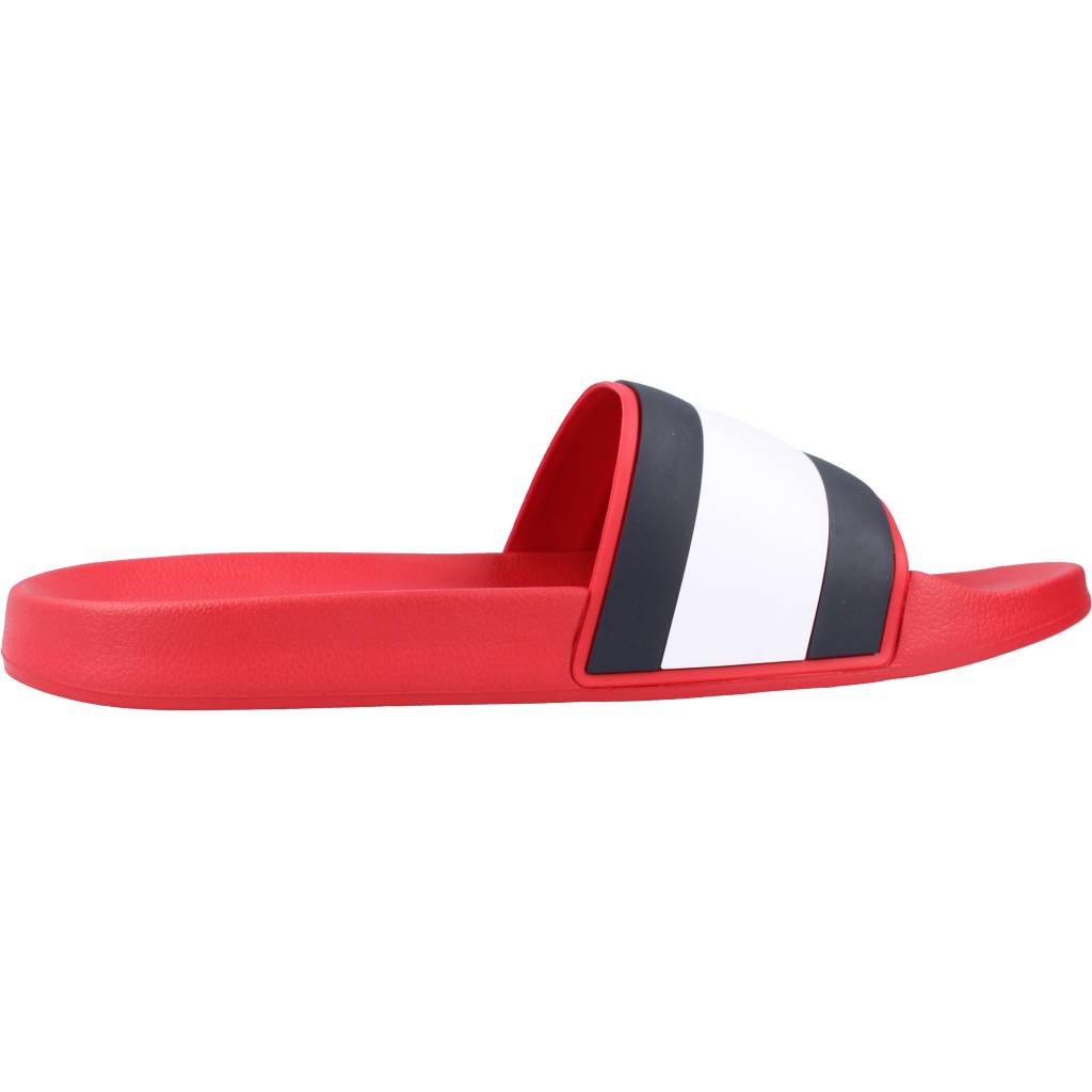 TOMMY HILFIGER RUBBER TH FLAG POOL SLID en color ROJO  (4)