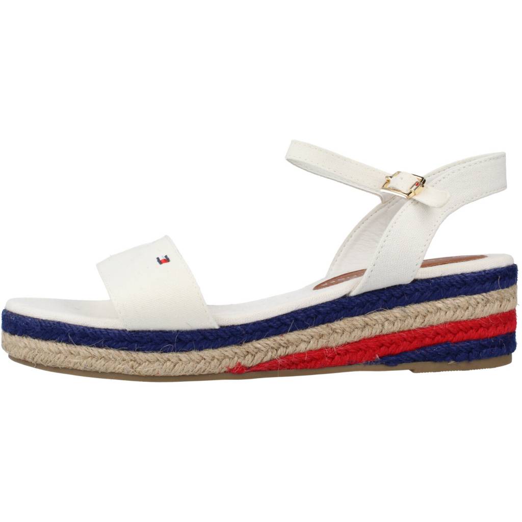 TOMMY HILFIGER ROPE WEDGE SANDAL en color BLANCO  (2)