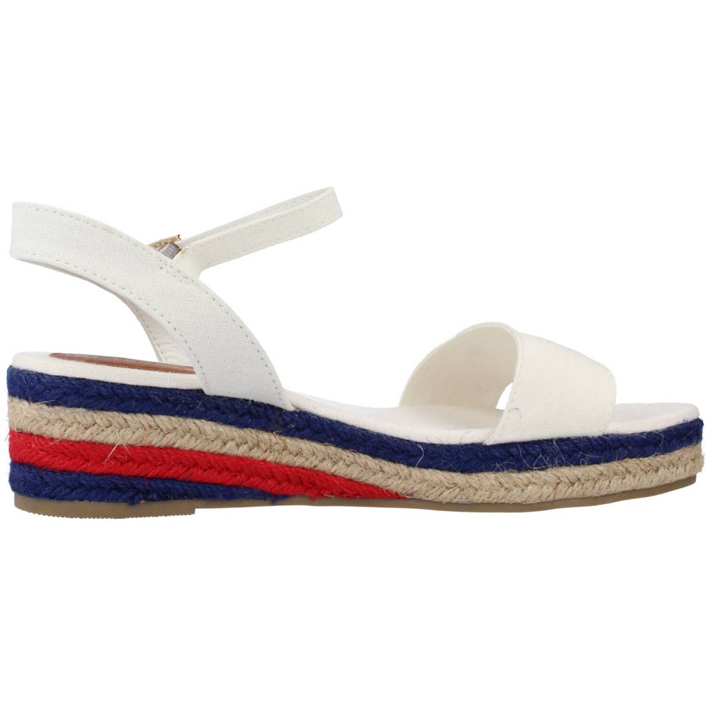 TOMMY HILFIGER ROPE WEDGE SANDAL en color BLANCO  (4)