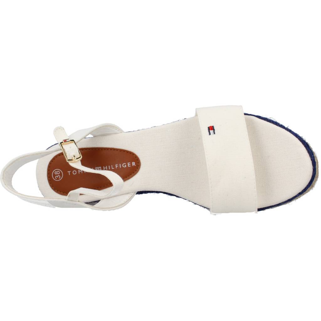 TOMMY HILFIGER ROPE WEDGE SANDAL en color BLANCO  (7)