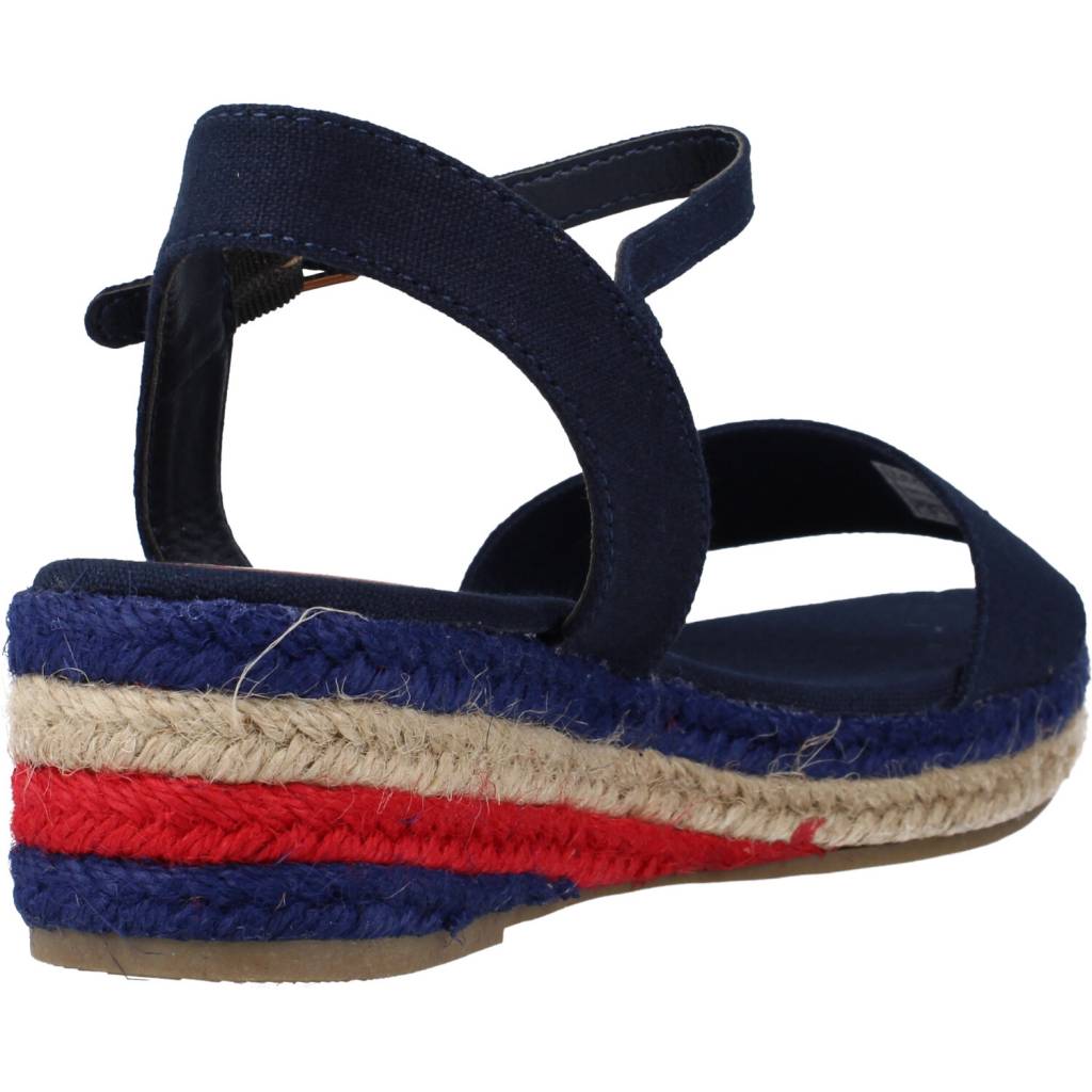 TOMMY HILFIGER ROPE WEDGE SANDAL en color AZUL  (3)