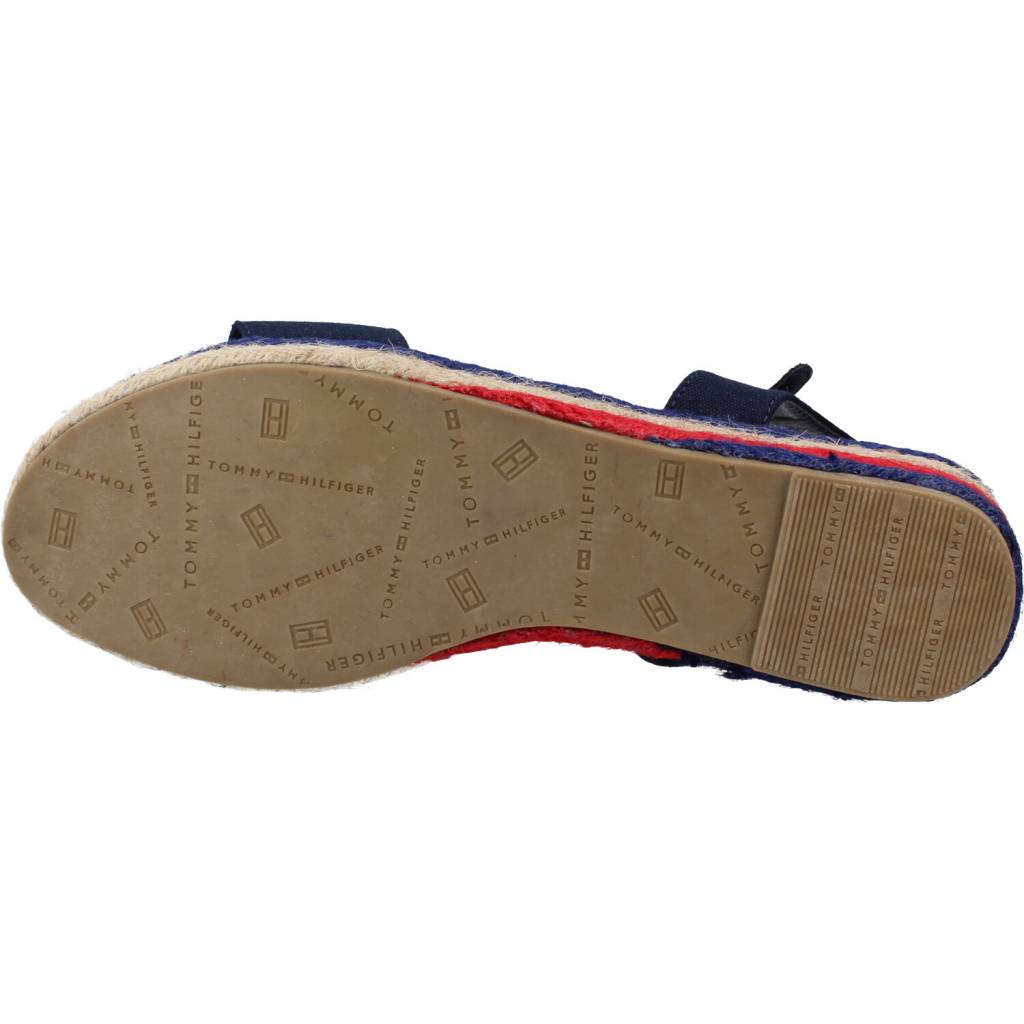 TOMMY HILFIGER ROPE WEDGE SANDAL en color AZUL  (6)