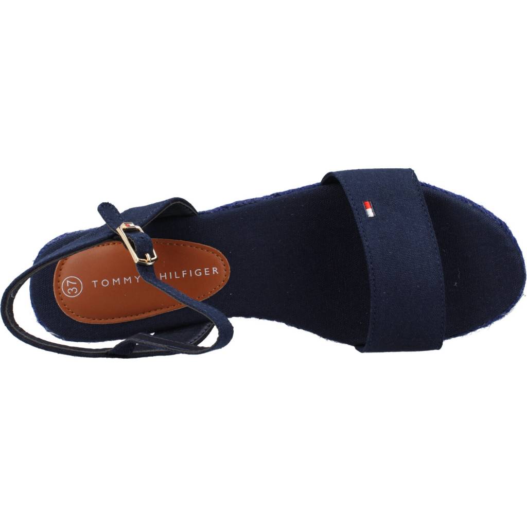 TOMMY HILFIGER ROPE WEDGE SANDAL en color AZUL  (7)