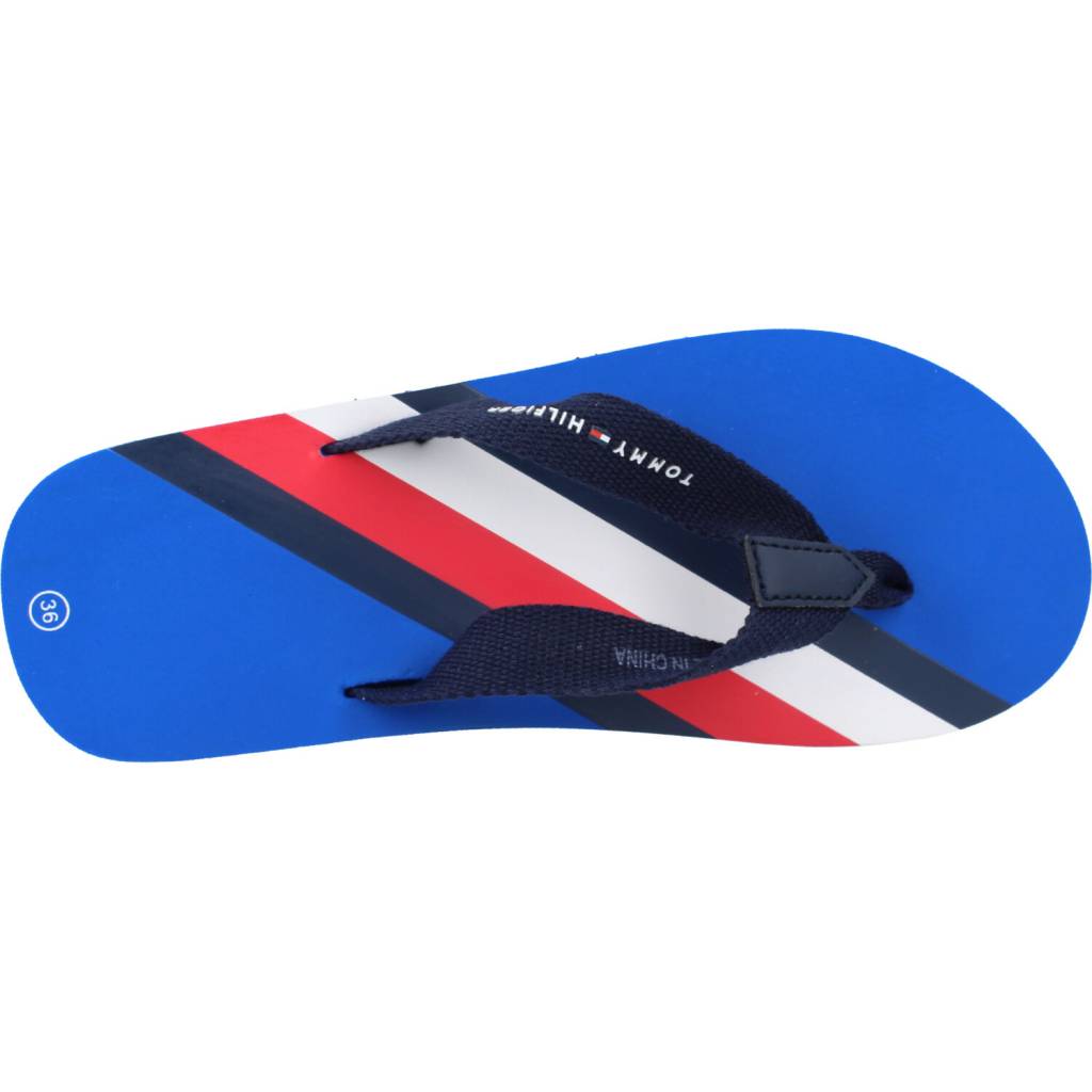 TOMMY HILFIGER STRIPES FLIP FLOP en color AZUL  (7)