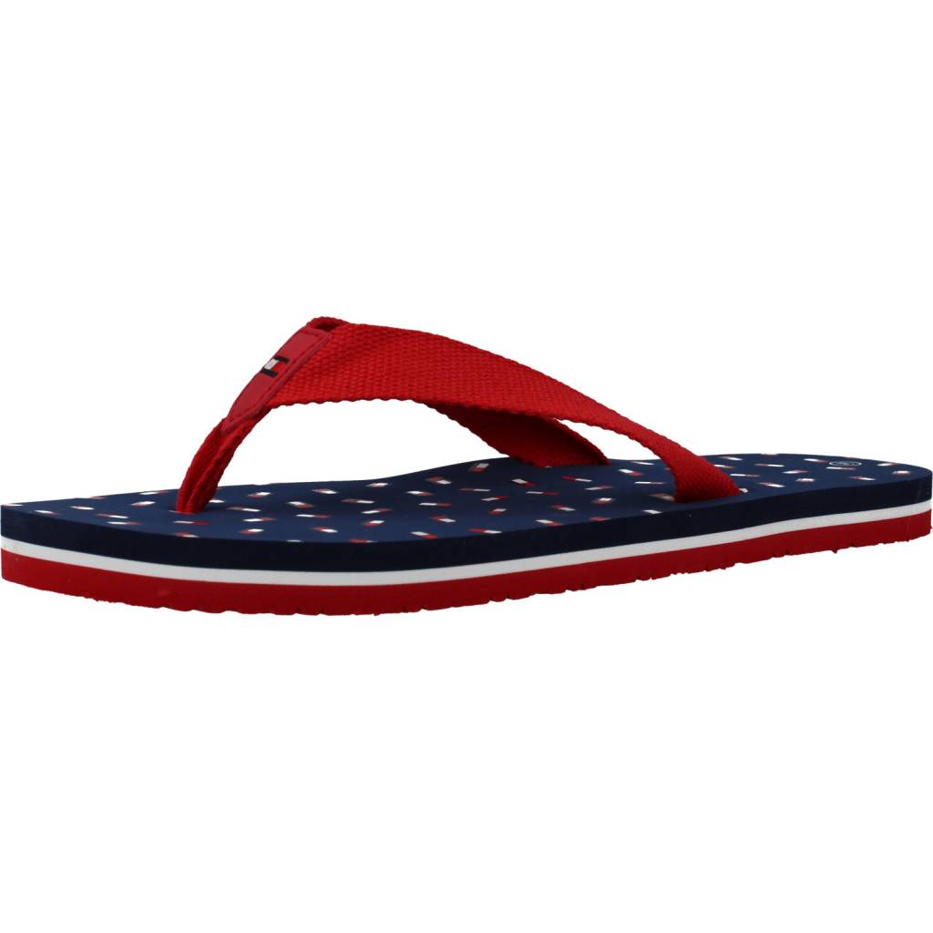 TOMMY HILFIGER FLAG FLIP FLOP en color ROJO  (1)