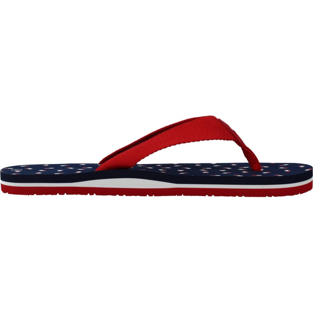 TOMMY HILFIGER FLAG FLIP FLOP en color ROJO  (4)