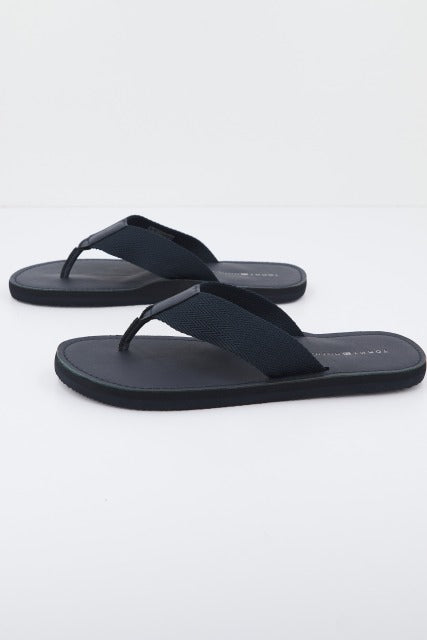 TOMMY HILFIGER LEATHER BEACH SANDAL en color AZUL  (2)