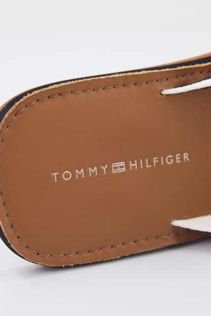 TOMMY HILFIGER LEATHER BEACH SANDAL en color MARRON  (4)