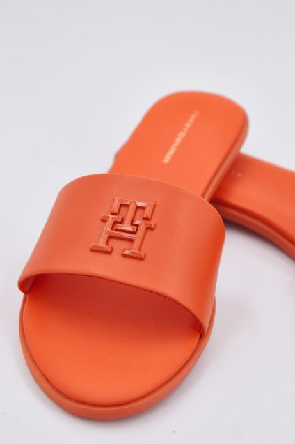 TOMMY HILFIGER TH POP MULE en color NARANJA  (2)