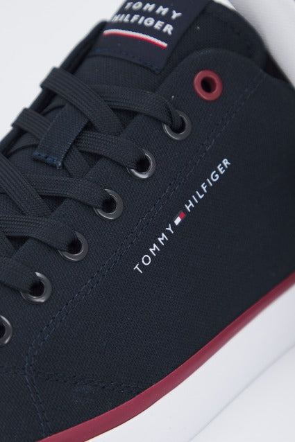 TOMMY HILFIGER TH HI VULC CORE LOW CANV en color AZUL  (4)