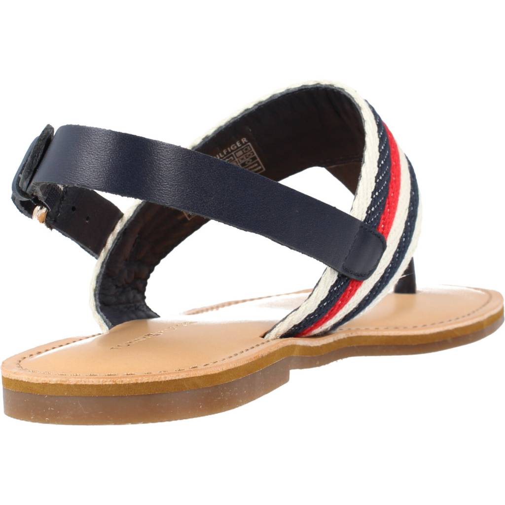 TOMMY HILFIGER FLAT SANDAL CORPORATE en color AZUL  (3)