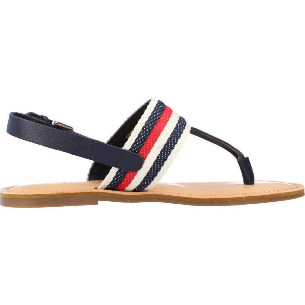 TOMMY HILFIGER FLAT SANDAL CORPORATE en color AZUL  (4)