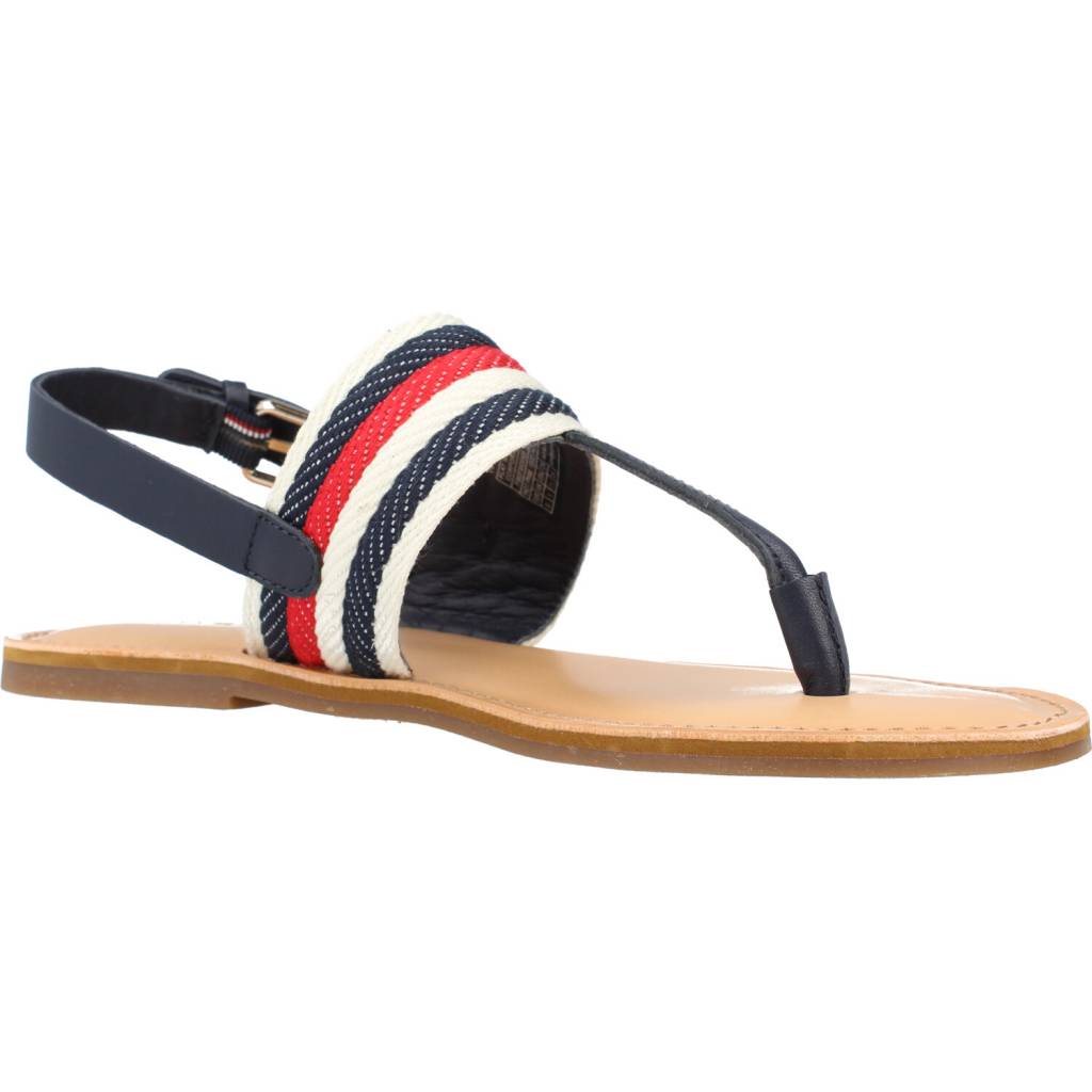 TOMMY HILFIGER FLAT SANDAL CORPORATE en color AZUL  (5)