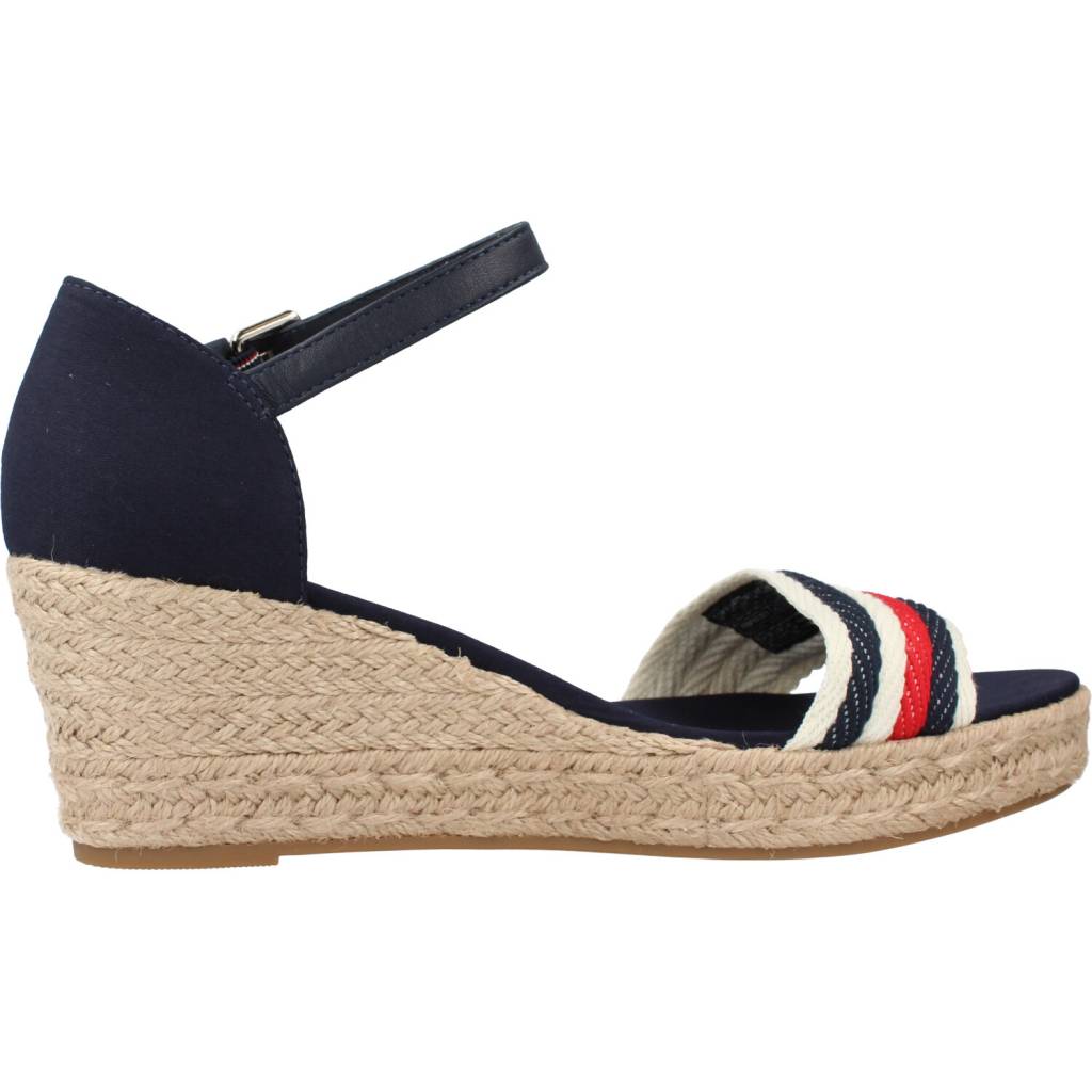 TOMMY HILFIGER  MID WEDGE CORPORATE en color AZUL  (4)