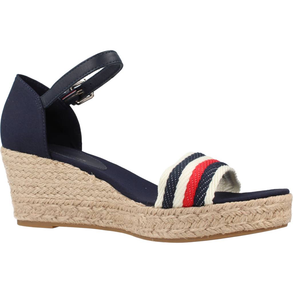 TOMMY HILFIGER  MID WEDGE CORPORATE en color AZUL  (5)